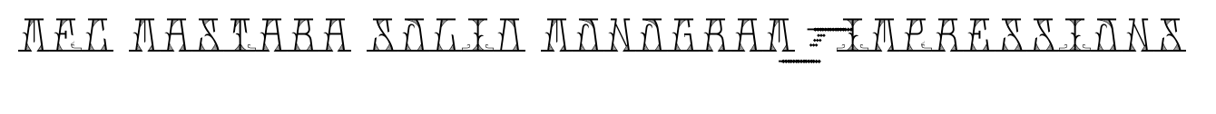 MFC Mastaba Solid Monogram 1000 Impressions